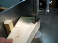 Cutting End Mortise in Front Piece of Seat Frame